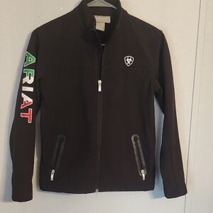 Ariat Black Jacket with ARIAT Sleeve Lettering